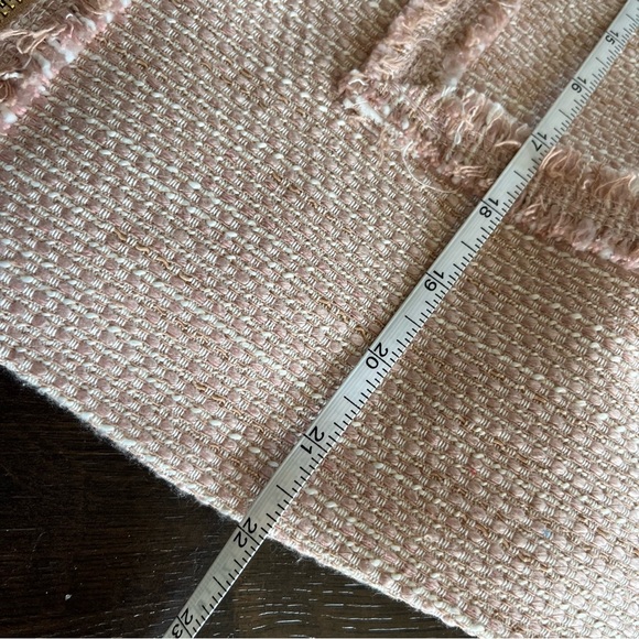 Karl Lagerfeld Pink Tweed Zip Front Blazer - Picture 16 of 16